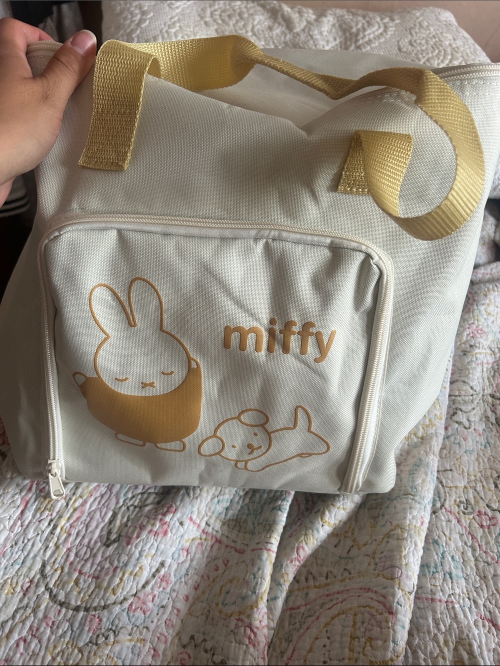 miffy Cream Canvas insulated cooler